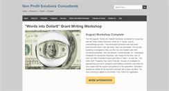 Desktop Screenshot of nonprofitsolutionsconsultants.com